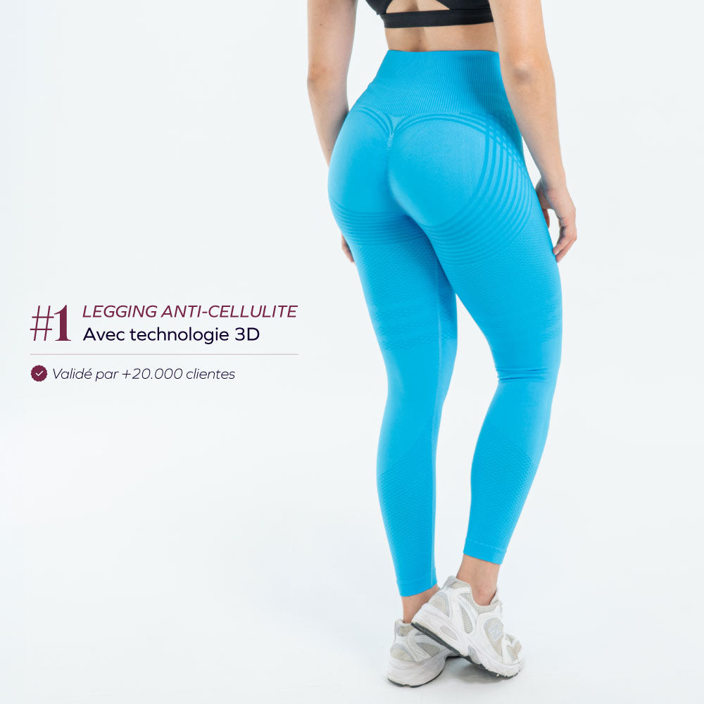 Legging 3D | Bleu Azur