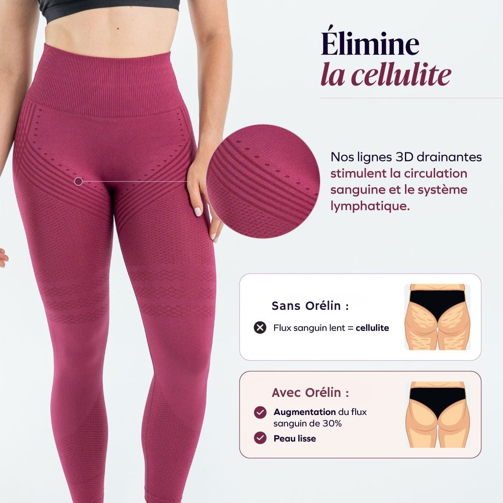 Legging 3D | Bordeaux